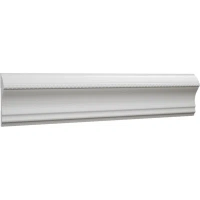 Ekena Millwork 2 5/8 In. H X 1/2 In. P X 96 In. L, Truecraft Pvc Creations Series Chair Rail Moulding, White