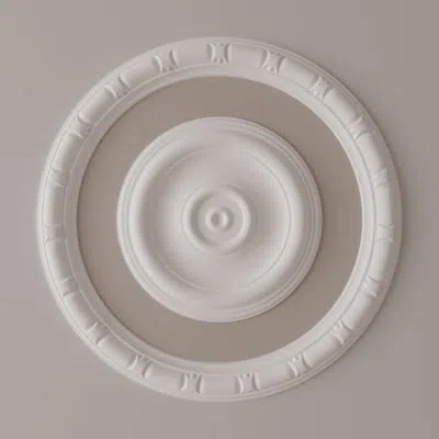 Ekena Millwork 21 3/8"od X 16 7/8"id X 2 1/4"w X 1"p Egg & Dart Ceiling Ring In White