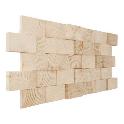Ekena Millwork 23 3/4"w X 11 7/8"h X 1/2"p Terra Wood Mosaic Wall Tile, Pine In Pine;beige
