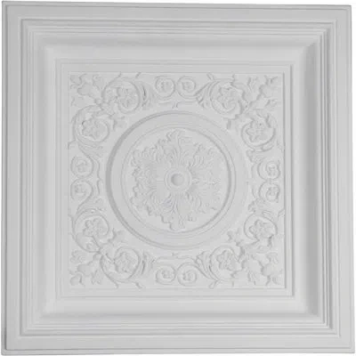 Ekena Millwork 23 7/8"w X 23 7/8"h X 2 1/2"d Ceiling Tile In White