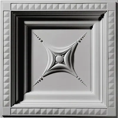 Ekena Millwork 24"w X 24"h X 2 7/8"d Ceiling Tile In White