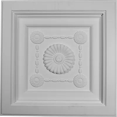 Ekena Millwork 24"w X 24"h X 2 7/8"d Ceiling Tile In White