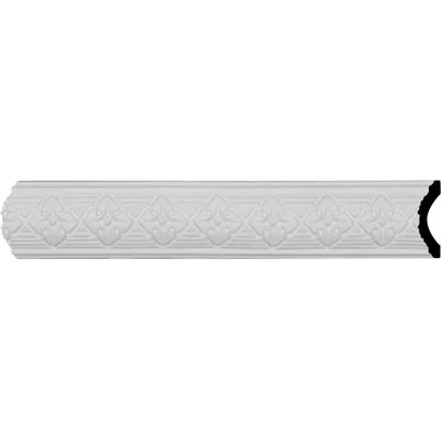 Ekena Millwork 2"h X 1/2"p X 94 1/2"l, (1 1/2" Repeat), Hurley Panel Moulding In White
