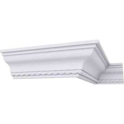 Ekena Millwork 2"h X 2"p X 2 3/4"f X 94 1/2"l Edinburgh Traditional Crown Moulding In White