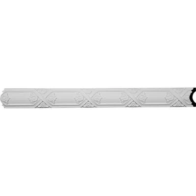 Ekena Millwork 3 1/2"h X 1 1/8"p X 94 1/2"l Fairfax Panel Moulding In White