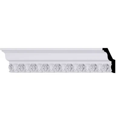 Ekena Millwork 3 1/8"h X 1 5/8"p X 3 1/2"f X 94 1/2"l Loera Crown Moulding In White