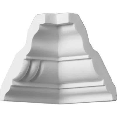 Ekena Millwork 3 1/8"h X 2 3/4"d Inside Corner Matches For Moulding In White
