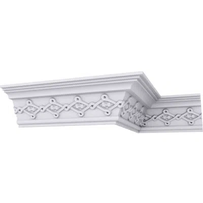 Ekena Millwork 3 1/8"h X 2 7/8"p X 4 1/4"f X 94 1/2"l Kendall Crown Moulding In White