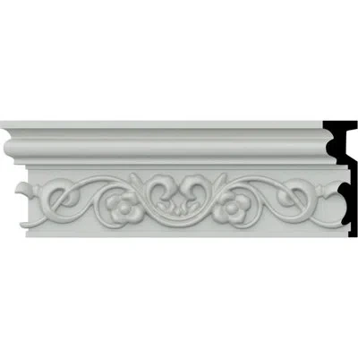 Ekena Millwork 3 3/4"h X 1 1/8"p X 94 1/2"l Fairmont Chair Rail In White