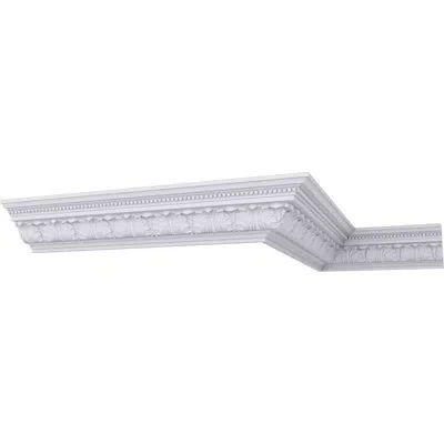 Ekena Millwork 3 3/4"h X 4 5/8"p X 6"f X 94 1/2"l Palmetto Crown Moulding In White