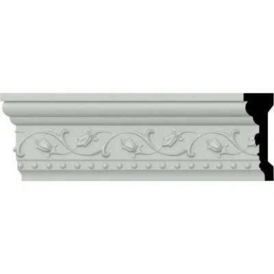 Ekena Millwork 3 5/8"h X 1 1/4"p X 94 1/2"l Simon Chair Rail In White