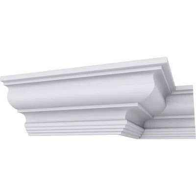 Ekena Millwork 3 7/8"h X 3 7/8"p X 5 1/2"f X 94 1/2"l Gorleen Crown Moulding In White