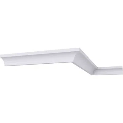 Ekena Millwork 3/4"h X 3/4"p X 7/8"f X 94 1/2"l Traditional Crown Moulding In White