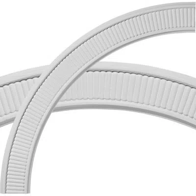 Ekena Millwork 39 1/2"od X 33 1/4"id X 3 1/8"w X 5/8"p Nevio Ceiling Ring Kit In White