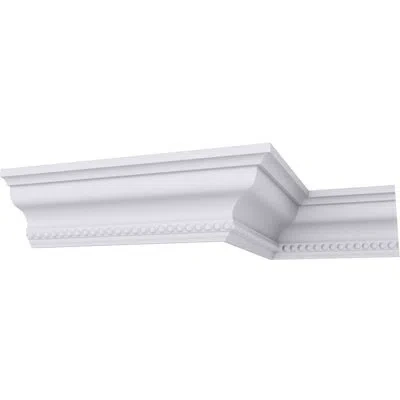 Ekena Millwork 3"h X 2 1/2"p X 4"f X 94 1/2"l Valeriano Dentil Crown Moulding In White