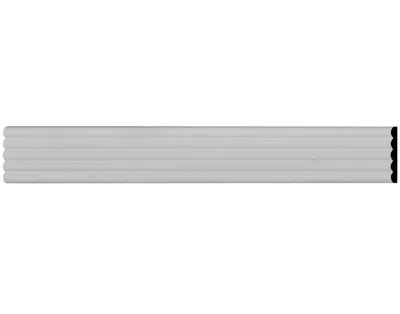 Ekena Millwork 3"h X 3/8"p X 94 1/2"l Fluted Panel Panel Moulding In White