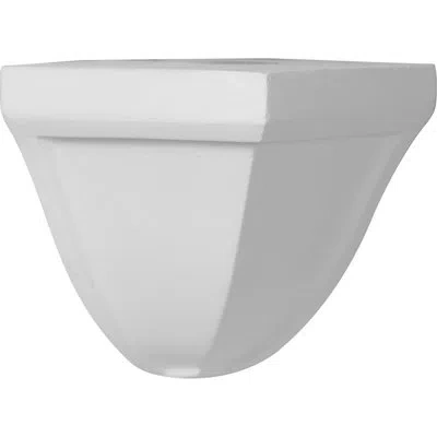 Ekena Millwork 3"p X 3"h, Bedford Outside Corner For Moulding Profiles In White