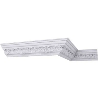 Ekena Millwork 4 1/2"h X 4 5/8"p X 6 3/8"f X 94 1/2"l Emery Crown Moulding In White