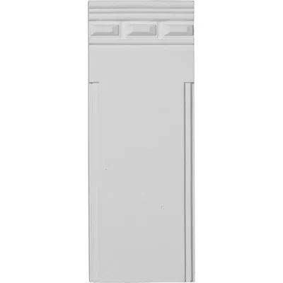 Ekena Millwork 4 1/2"w X 11 3/4"h X 1 1/4"p Devon Traditional Plinth Block In White