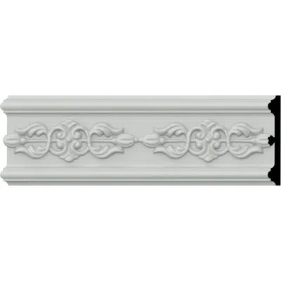 Ekena Millwork 4 1/8"h X 5/8"p X 94 1/2"l Amber Chair Rail In White