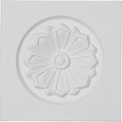 Ekena Millwork 4 1/8"w X 4 1/8"h X 1"p Emery Plinth Block In White