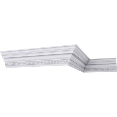 Ekena Millwork 4 3/4"h X 3 3/8"p X 5 7/8"f X 94 1/2"l Nestor Crown Moulding In White