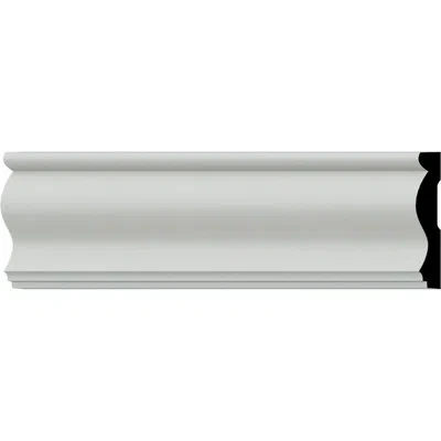 Ekena Millwork 4 3/4"h X 7/8"p X 94 1/2"l Stockport Chair Rail (set Of 12) In White