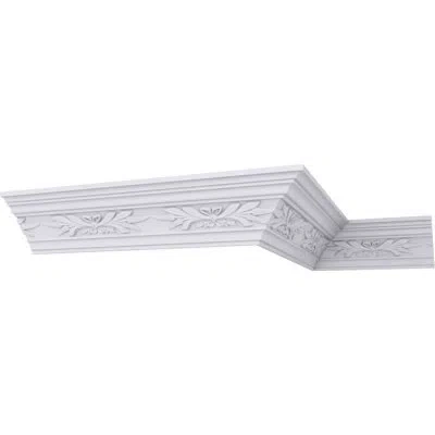 Ekena Millwork 4 5/8"h X 4 3/4"p X 6 5/8"f X 94 1/2"l, (11 3/4" Repeat), Harvest Crown Moulding In White