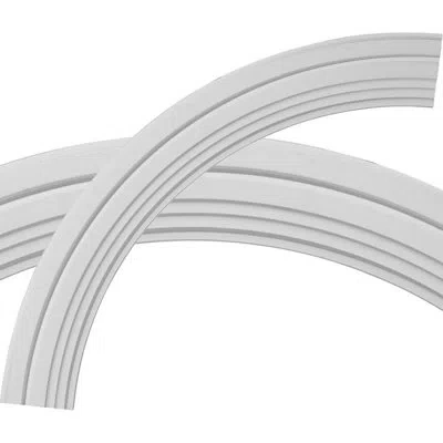 Ekena Millwork 40 1/2"od X 33 1/4"id X 3 5/8"w X 1 1/8"p Devon Ceiling Ring Kit In White