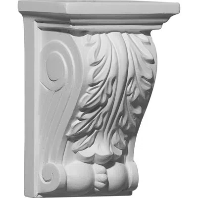 Ekena Millwork 4.125'' H X 3.5'' W X 1.625'' D Urethane Bracket/corbel In Gray