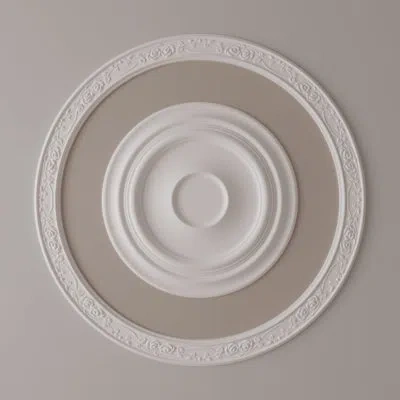 Ekena Millwork 41"od X 34 1/4"id X 3 3/8"w X 3/4"p Flower Ceiling Ring Kit In White