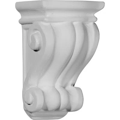 Ekena Millwork 4.375'' H X 3'' W X 1.625'' D Urethane Bracket/corbel In White