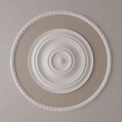 Ekena Millwork 49 1/4"od X 45 1/4"id X 2"w X 7/8"p Sussex Floral Ceiling Ring Kit In White