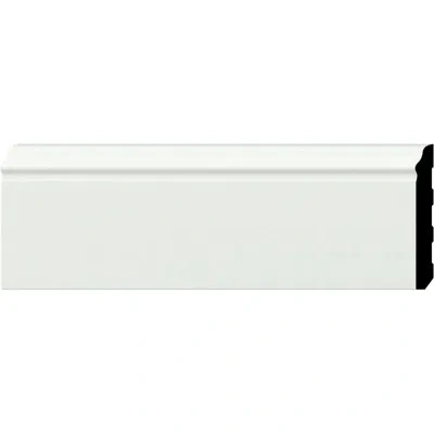 Ekena Millwork 4"h X 1/2"p X 94 1/2"l Barcelona Baseboard Moulding In White