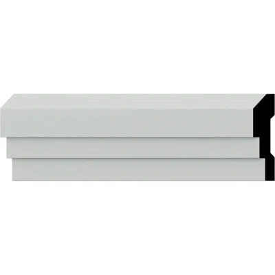 Ekena Millwork 4"h X 1"p X 94 1/2"l Blackthorne Chair Rail In White