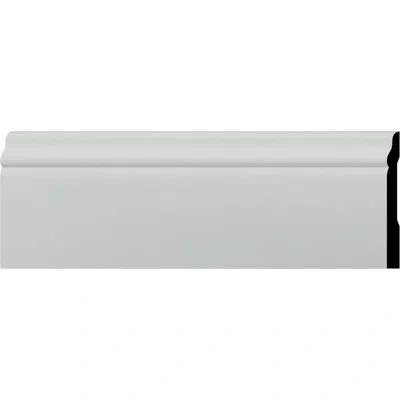Ekena Millwork 4"h X 3/8"p X 94 1/2"l Barcelona Baseboard Moulding In White