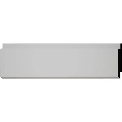 Ekena Millwork 5 3/8 In. H X 5/8 In. P X 96 In. L, Truecraft Pvc Shiplap/nickel Gap Planking Moulding, White