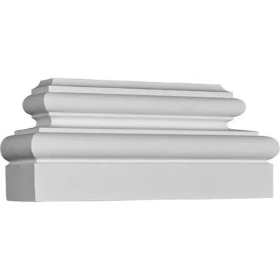 Ekena Millwork 5 5/8"p Traditional Base In White