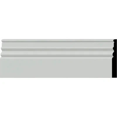 Ekena Millwork 5 7/8"h X 3/4"p X 94 1/2"l Federal Baseboard Moulding (8-pack) In White