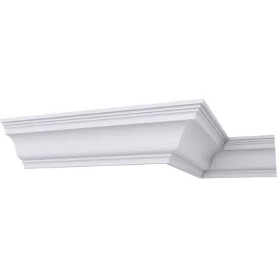 Ekena Millwork 5 7/8"h X 5 7/8"p X 8 3/8"f X 94 1/2"l Edwards Crown Moulding In White