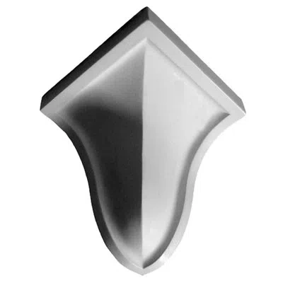 Ekena Millwork 5 7/8"h X 8 5/8"d Corner In White