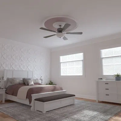 Ekena Millwork 59 1/2"od X 51 1/2"id X 4"w X 1 1/2"p Dylan Ceiling Ring Kit In White