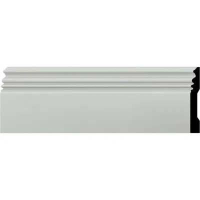 Ekena Millwork 5"h X 3/4"p X 94 1/2"l Classic Baseboard Moulding In White