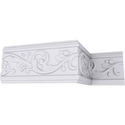 Ekena Millwork 5"h X  5/8"p X 94 1/2"l Aberdeen Chair Rail In White