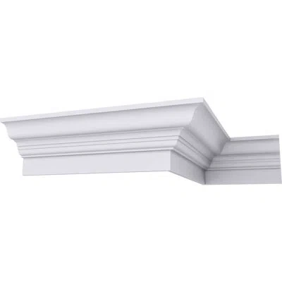Ekena Millwork 6 7/8"h X 5 1/2"p X 94 1/2"l Crown Fascia Moulding In White