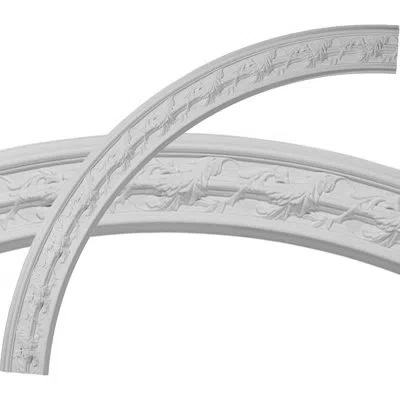 Ekena Millwork 66 3/4"od X 58"id X 4 3/8"w X 1"p Southampton Acanthus Leaf Ceiling Ring Kit In White