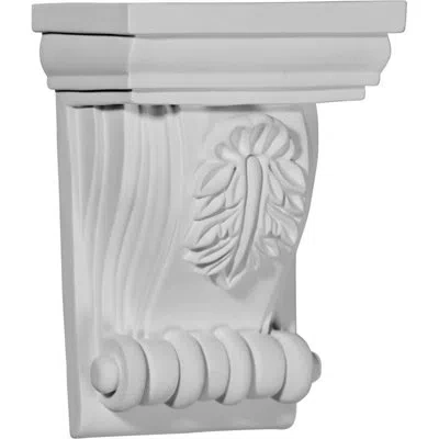 Ekena Millwork 6.75'' H X 4.75'' W X 3.125'' D Urethane Bracket/corbel In Gray