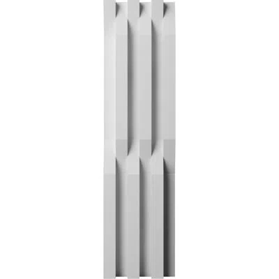 Ekena Millwork 6"w X 24"h X 1"t  Edgecraft Danube Style Seamless Wall Tile In White