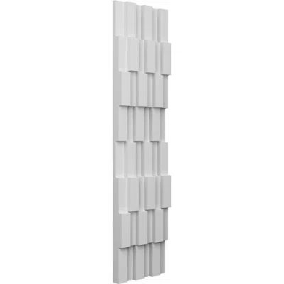 Ekena Millwork 6"w X 24"h X 1"t  Edgecraft Seine Style Seamless Wall Tile In White