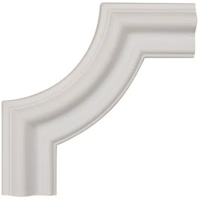 Ekena Millwork 6"w X 6"h X 3/4"p Seville Panel Moulding Corner In White
